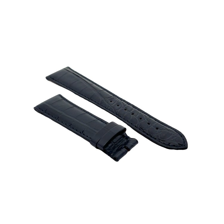 Cinturino Alligatore Blu Scuro Opaco 22/18 B40B forma classico