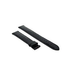 Cinturino XL Coccodrillo Nero Lucido 18/16 mm B40B forma classica. 2
