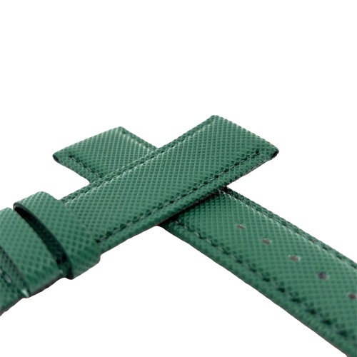Cinturino Water Resistant Gomma Verde Stampa Tessuto opaco 22/20 mm B47R classico spessore 4,7 mm