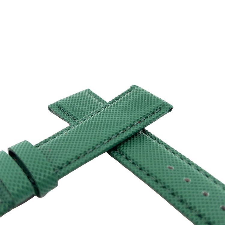 Cinturino Water Resistant Gomma Verde Stampa Tessuto opaco 20/18 mm B47R classico spessore 4,7 mm