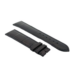 Zenith Cinturino Alligatore Nero lucido 20/16 mm  per Class Elite 03.1125.682 Dual time e simili. 2