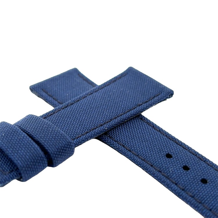 Cinturino Water Resistant Tessuto Cordura Blu 22/18 mm B37BL classico spessore 3,6 mm