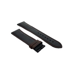 Cinturino Pelle Vitello Bordo Merlato Nero opaco 22/20 mm B40B classico 2