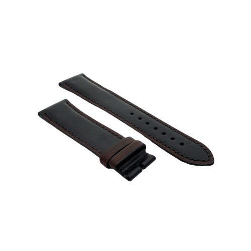 Cinturino Pelle Vitello Bordo Merlato Nero opaco 22/20 mm B40B classico