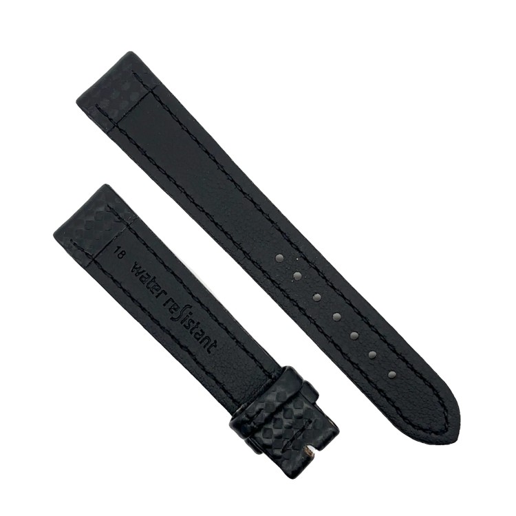 Cinturino Water Resistant Carbon Printed Nero opaco 18/16 mm B40 classico
