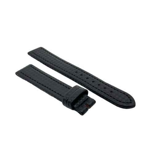 Cinturino Water Resistant Carbon Printed Nero opaco 18/16 mm B40 classico