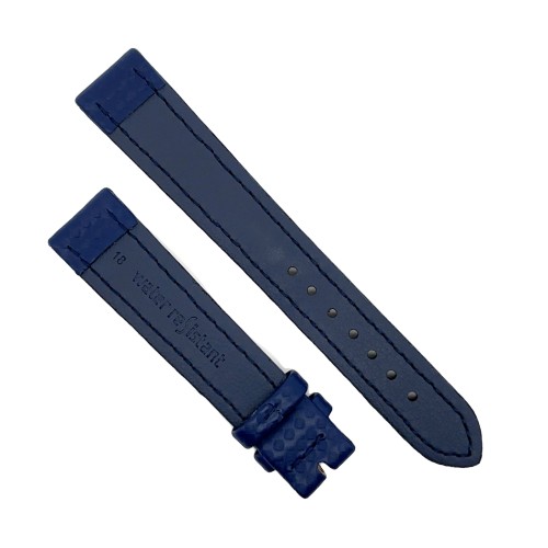 Cinturino Water Resistant Carbon Printed Blu opaco 18/16 mm B40 classico