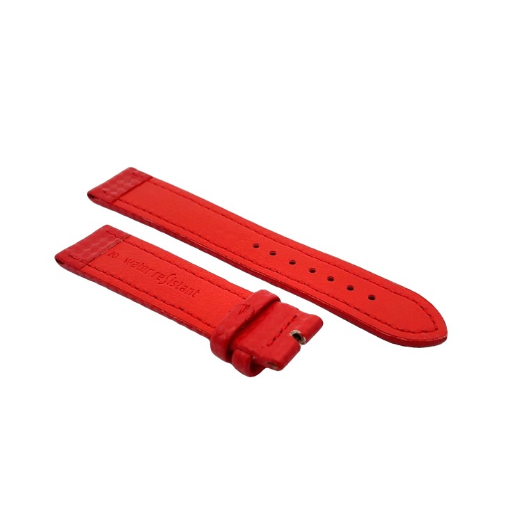 Cinturino Water Resistant Carbon Printed Rosso opaco 20/18 mm B40 classico
