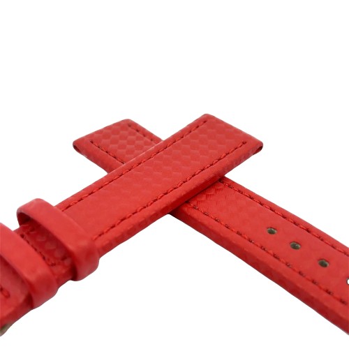 Cinturino Water Resistant Carbon Printed Rosso opaco 20/18 mm B40 classico