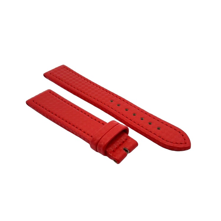 Cinturino Water Resistant Carbon Printed Rosso opaco 20/18 mm B40 classico