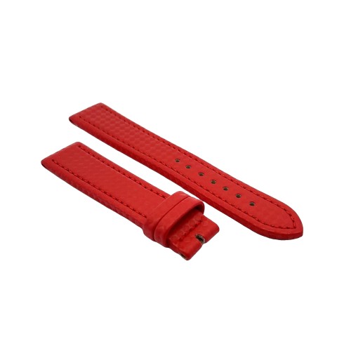Cinturino Water Resistant Carbon Printed Rosso opaco 20/18 mm B40 classico