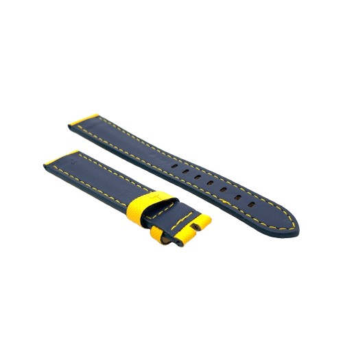 Cinturino Water Resistant Granulato Giallo opaco 18/16 mm B55 classico