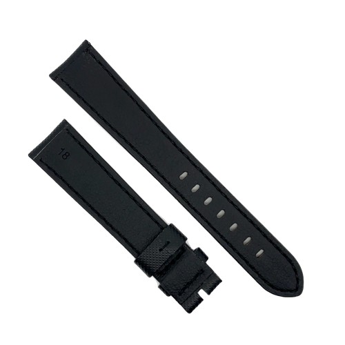 Cinturino Water Resistant Granulato Nero opaco 18/16 mm B55 classico