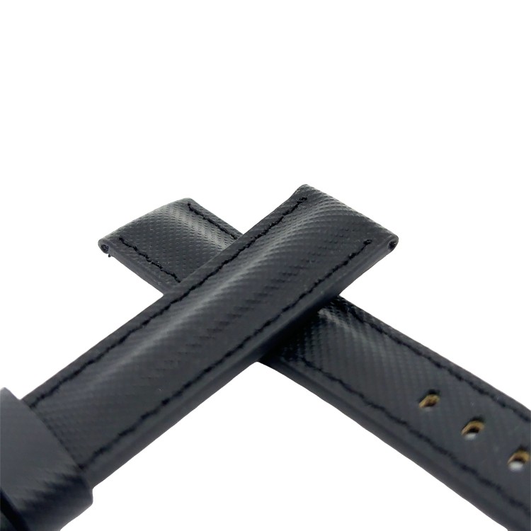 Cinturino Water Resistant Granulato Nero opaco 18/16 mm B55 classico