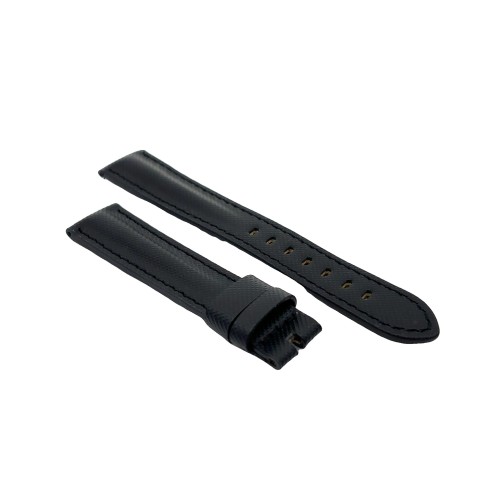 Cinturino Water Resistant Granulato Nero opaco 18/16 mm B55 classico
