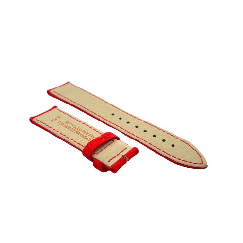 Cinturino Tessuto Riciclato Rosso opaco 20/18 mm B36B classico.