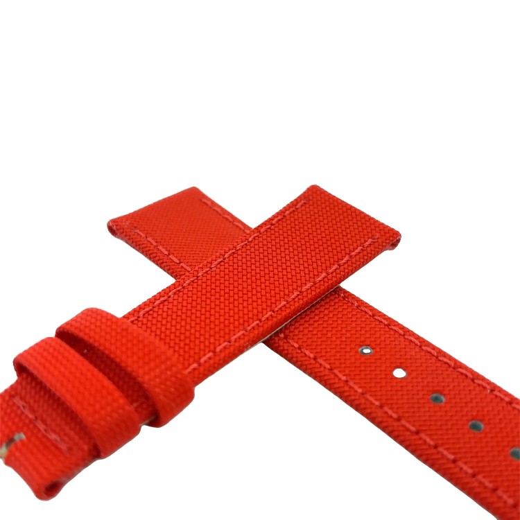 Cinturino Tessuto Riciclato Rosso opaco 20/18 mm B36B classico.