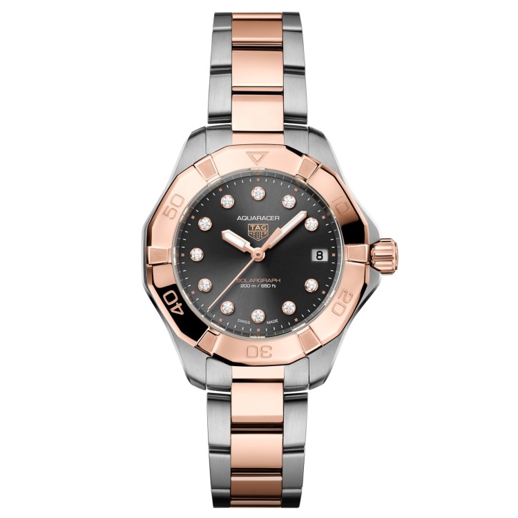 TAG Heuer Aquaracer Nero WBP1324.BB0005 Solare al quarzo, 34 mm, Acciaio