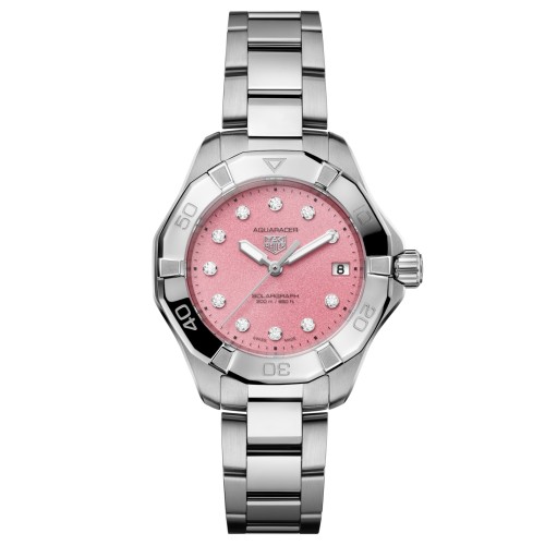 TAG Heuer Aquaracer Rosa WBP1318.BA0005 Solare al quarzo, 34 mm, Acciaio