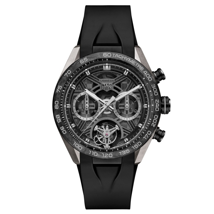 TAG Heuer Carrera Nero CBU5080.FT6272 Automatico, 44 mm, Titanio con rivestimento DLC