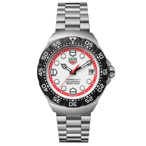 TAG Heuer Formula 1 Bianco WBY1111.BA0042 Solare al quarzo, 38 mm, Acciaio