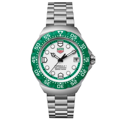 TAG Heuer Formula 1 Bianco WBY1113.BA0042 Solare al quarzo, 38 mm, Acciaio