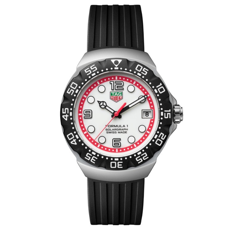 TAG Heuer Formula 1 Bianco WBY111A.FT8106 Solare al quarzo, 38 mm, Acciaio