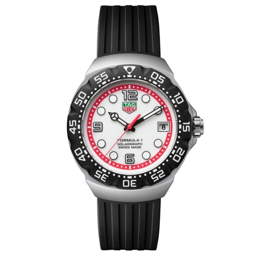 TAG Heuer Formula 1 Bianco WBY111A.FT8106 Solare al quarzo, 38 mm, Acciaio