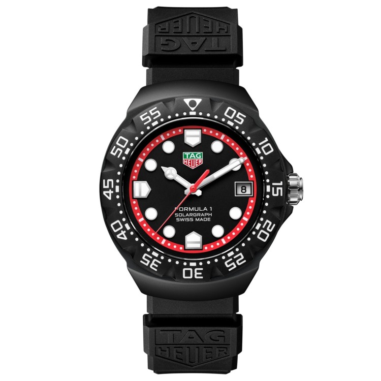TAG Heuer Formula 1 Nero WBY1114.FT8084 Solare al quarzo, 38 mm, Acciaio DLC