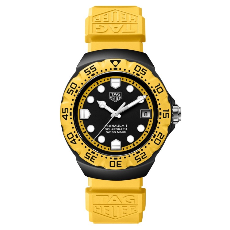 TAG Heuer Formula 1 Nero WBY1117.FT8087 Solare al quarzo, 38 mm, Acciaio DLC