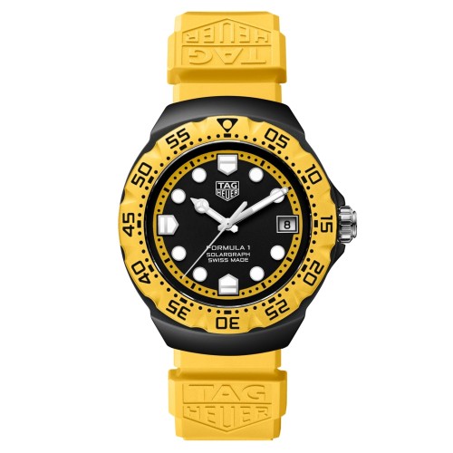 TAG Heuer Formula 1 Nero WBY1117.FT8087 Solare al quarzo, 38 mm, Acciaio DLC