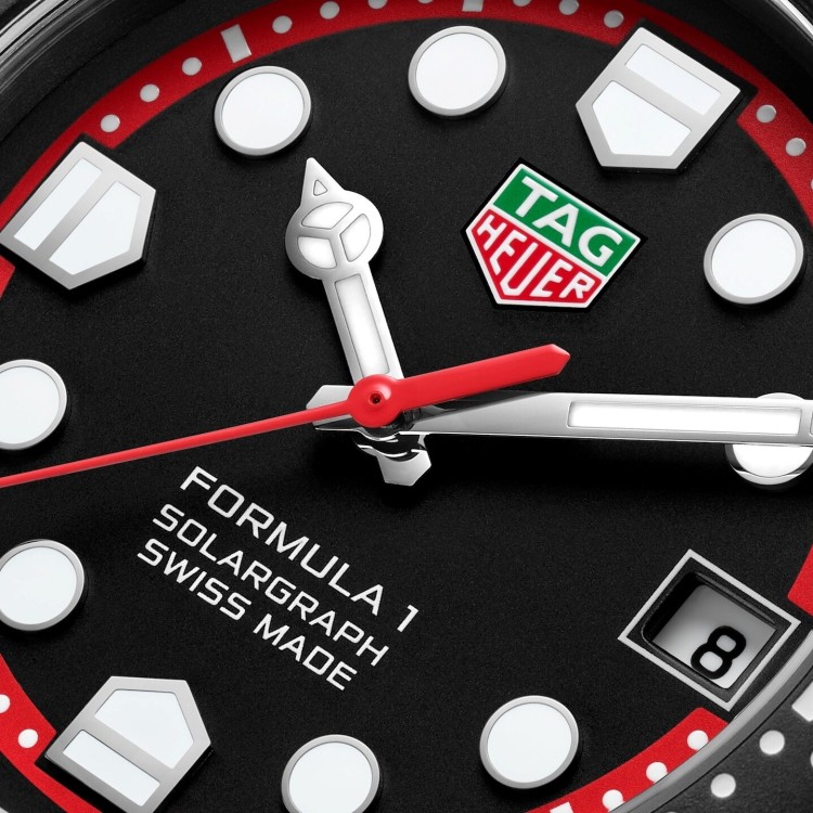 TAG Heuer Formula 1 Nero WBY1114.FT8084 Solare al quarzo, 38 mm, Acciaio DLC