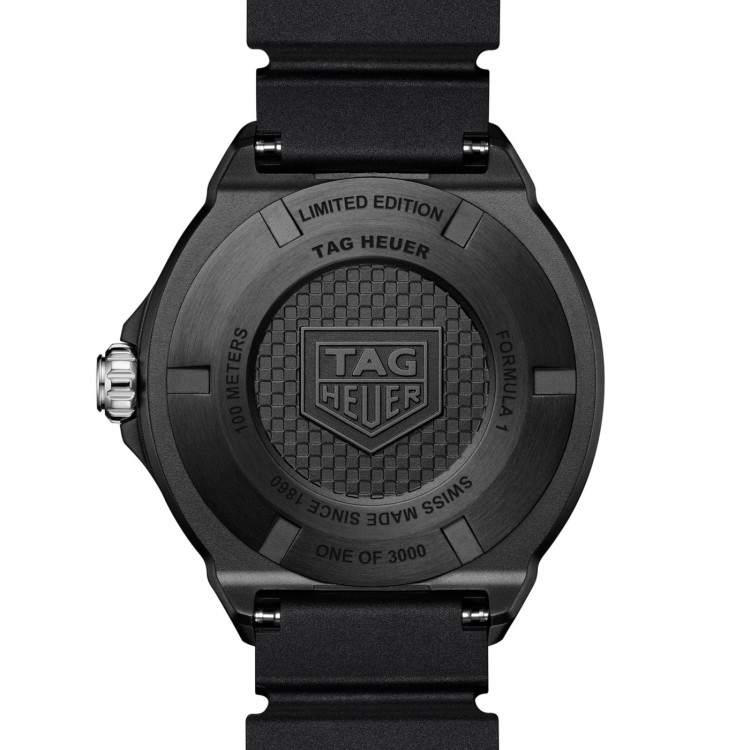 TAG Heuer Formula 1 Nero WBY1114.FT8084 Solare al quarzo, 38 mm, Acciaio DLC
