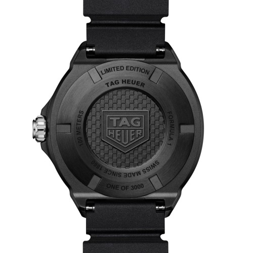 TAG Heuer Formula 1 Nero WBY1114.FT8084 Solare al quarzo, 38 mm, Acciaio DLC