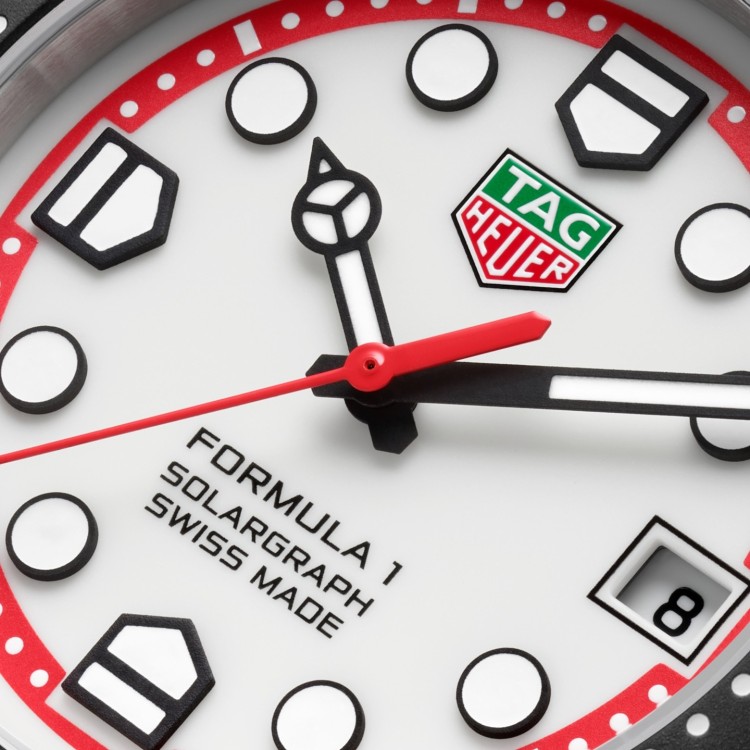 TAG Heuer Formula 1 Bianco WBY1111.BA0042 Solare al quarzo, 38 mm, Acciaio