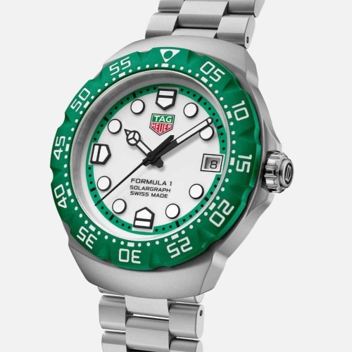 TAG Heuer Formula 1 Bianco WBY1113.BA0042 Solare al quarzo, 38 mm, Acciaio