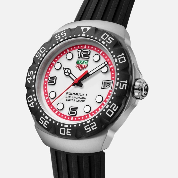 TAG Heuer Formula 1 Bianco WBY111A.FT8106 Solare al quarzo, 38 mm, Acciaio