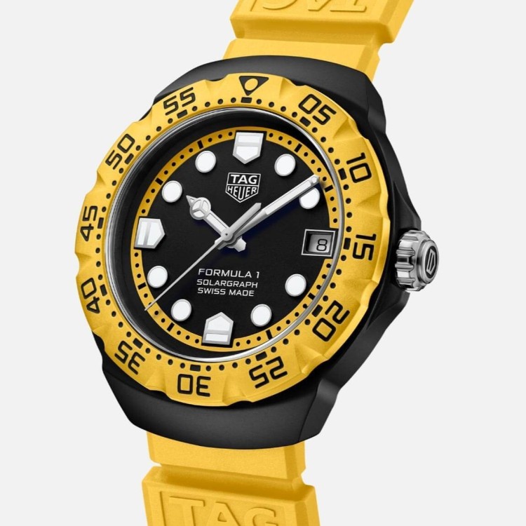 TAG Heuer Formula 1 Nero WBY1117.FT8087 Solare al quarzo, 38 mm, Acciaio DLC