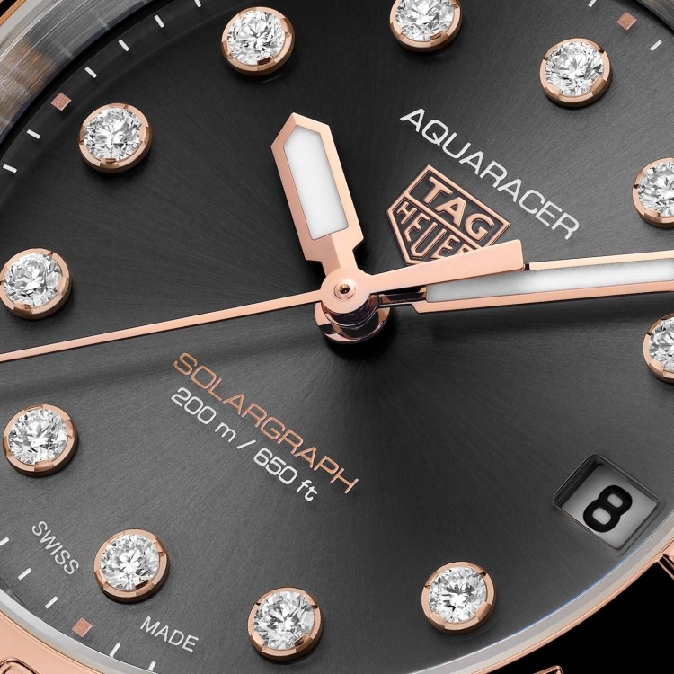 TAG Heuer Aquaracer Nero WBP1324.BB0005 Solare al quarzo, 34 mm, Acciaio