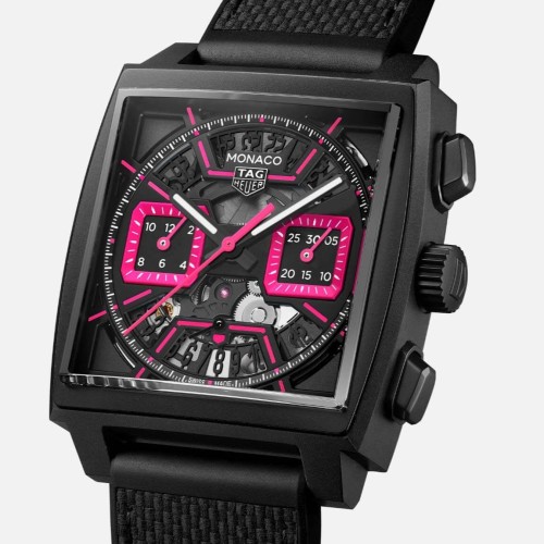 TAG Heuer Monaco Nero CBL218B.FT6236 Automatico, 39 mm, Titanio con rivestimento DLC