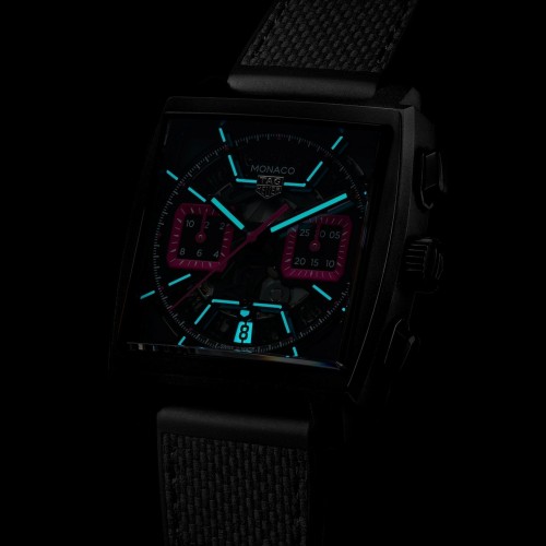 TAG Heuer Monaco Nero CBL218B.FT6236 Automatico, 39 mm, Titanio con rivestimento DLC