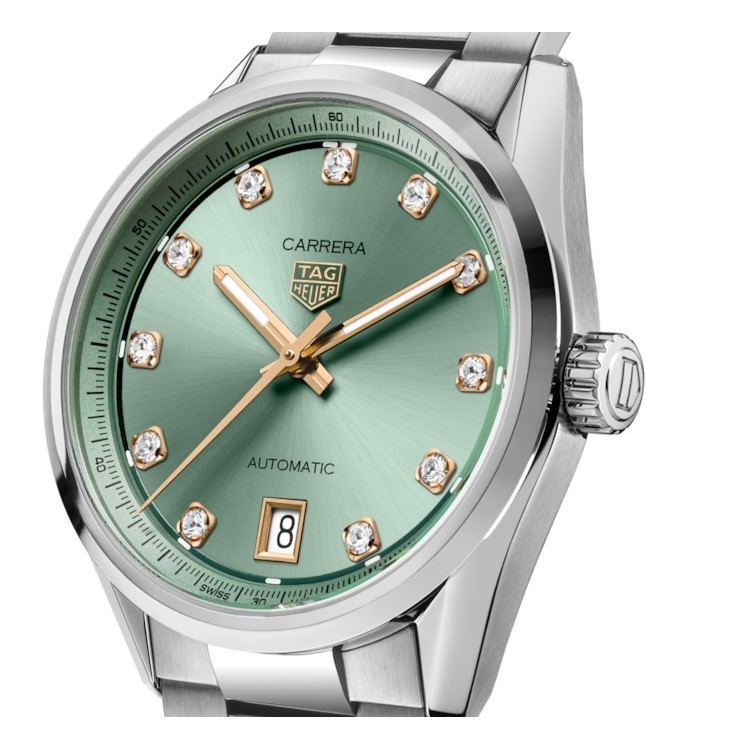 TAG Heuer Carrera Verde WBN2317.BA0001 Automatico, 36 mm, Acciaio