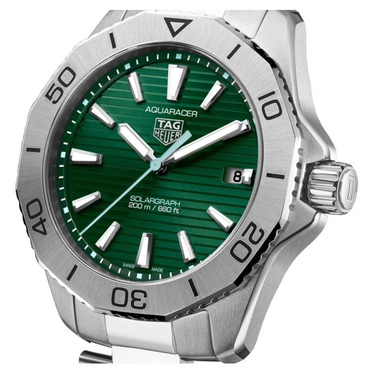 TAG Heuer Aquaracer Verde WBP1115.BA0000 Solare al quarzo, 40 mm, Acciaio