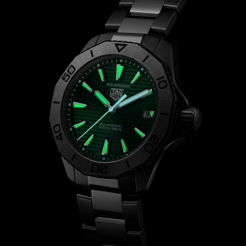TAG Heuer Aquaracer Verde WBP1115.BA0000 Solare al quarzo, 40 mm, Acciaio