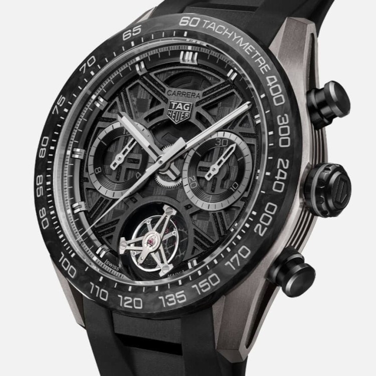 TAG Heuer Carrera Nero CBU5080.FT6272 Automatico, 44 mm, Titanio con rivestimento DLC