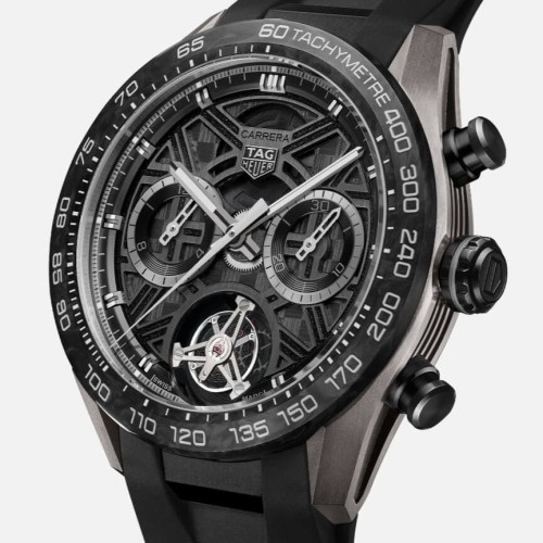 TAG Heuer Carrera Nero CBU5080.FT6272 Automatico, 44 mm, Titanio con rivestimento DLC