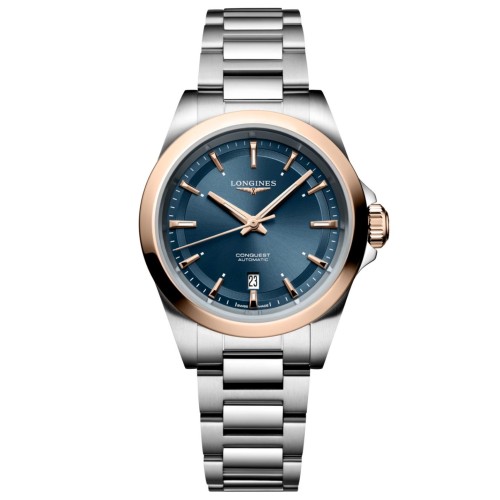 Longines Conquest L3.320.5.92.6 Automatico 30 mm Blu Effetto “Soleil” Bracciale Acciaio