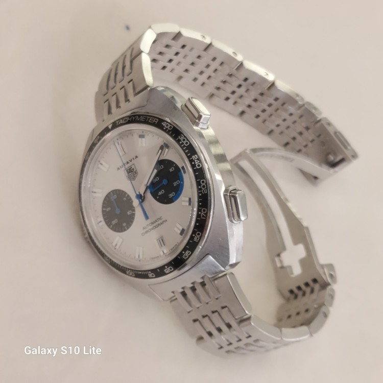 TAG HEUER Autavia CY2110.BA0775 Cronografo Automatico 42,5 mm Argentè