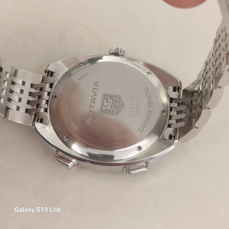 TAG HEUER Autavia CY2110.BA0775 Cronografo Automatico 42,5 mm Argentè
