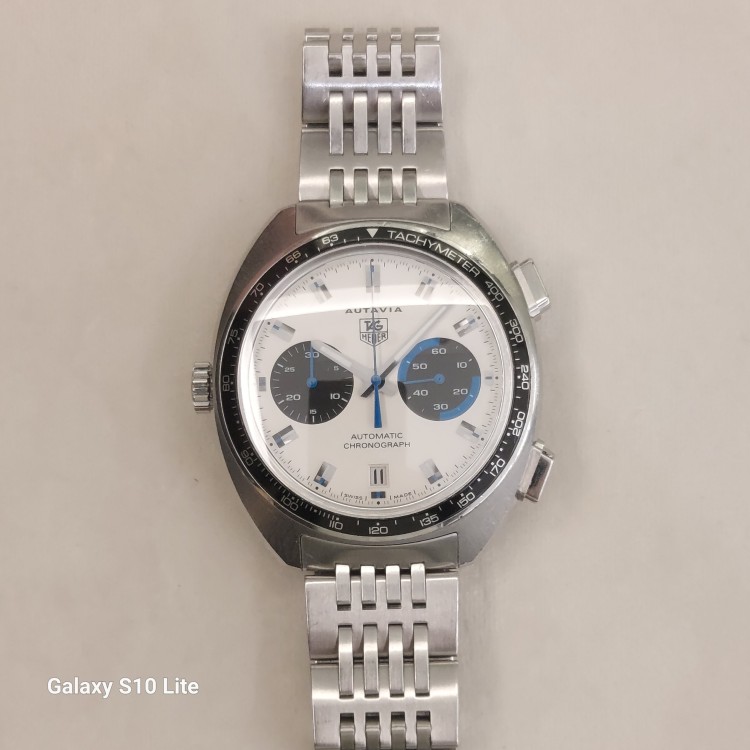 TAG HEUER Autavia CY2110.BA0775 Cronografo Automatico 42,5 mm Argentè